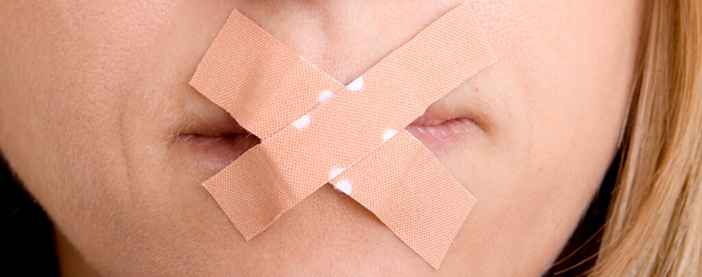 Pflaster vorm Mund