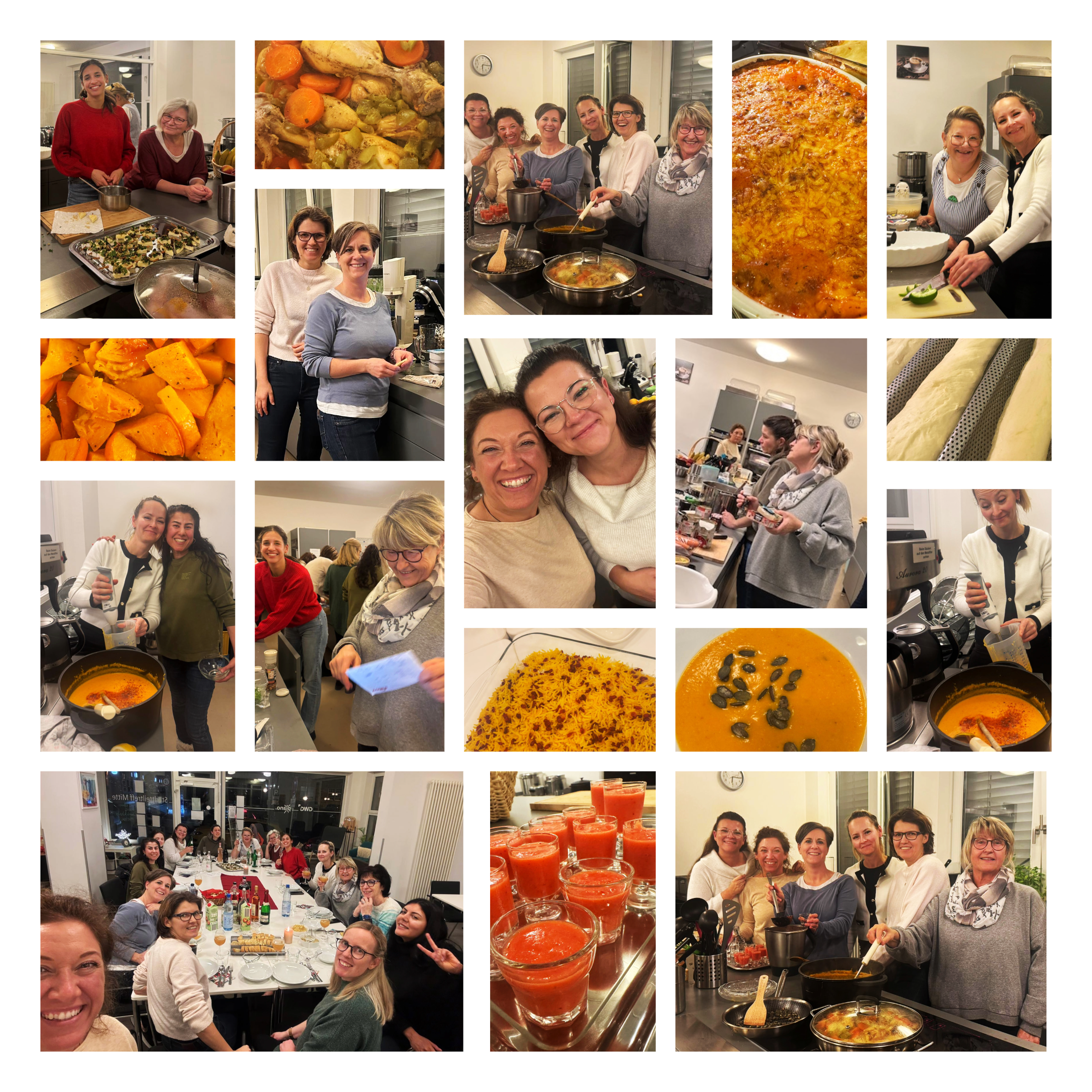 Teamkochen Kochen Collage