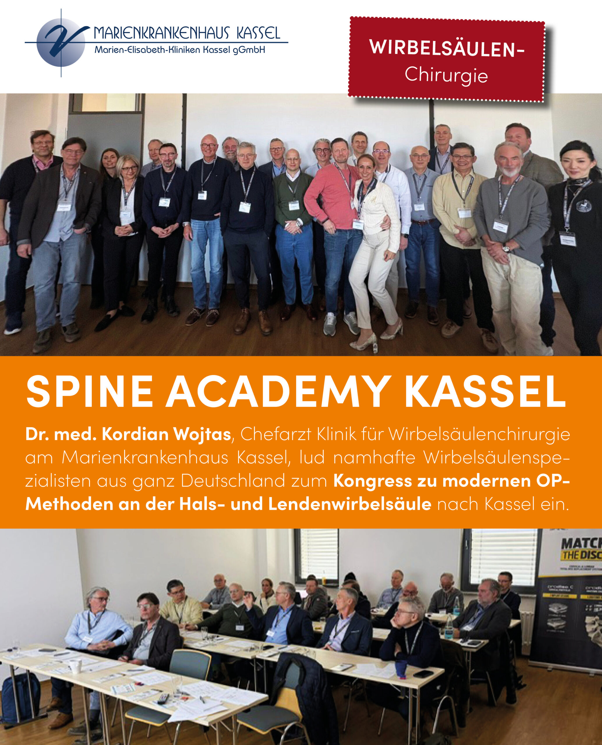 Treffen von Wirbelsäulenspezialisten in Kassel